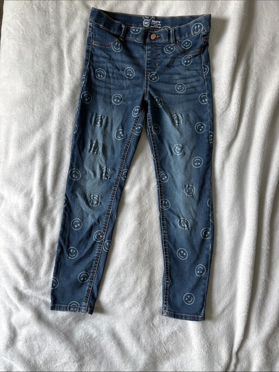 wonder nation Other - Dark Blue Smile-Print Girls Skinny Jeggings